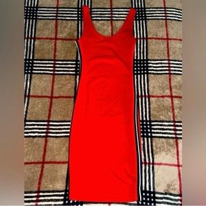 Sporty Skin tight stripped dress